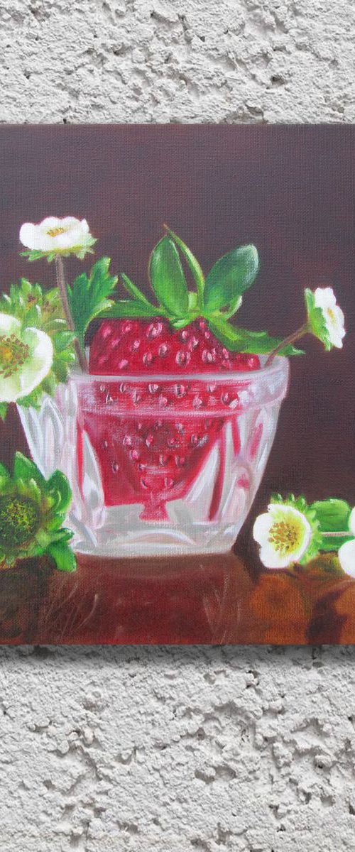 Ripe strawberry by Ira Whittaker