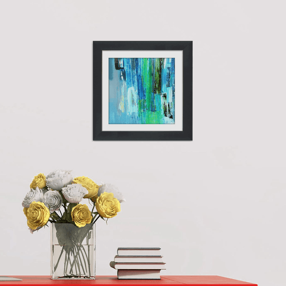 Abstraction #7 - Framed and ready to hang - original abstract painting