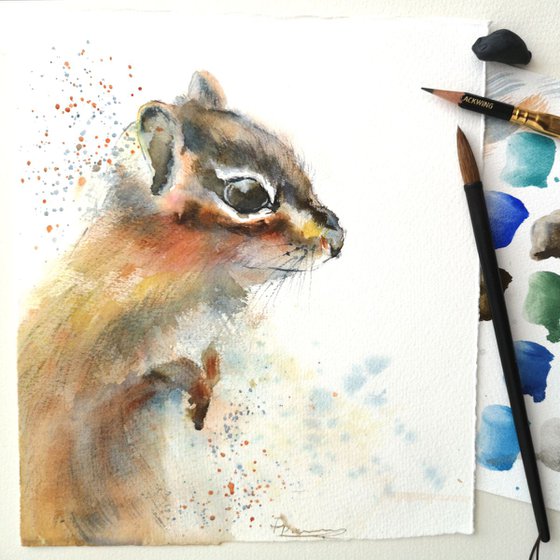 Chipmunk portrait