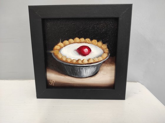 Little Cherry Bakewell tart still life