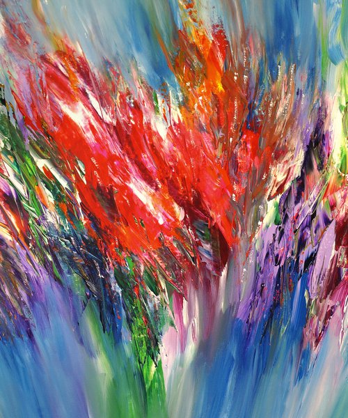 Purple Pink Flowery XXL 1 by Peter Nottrott