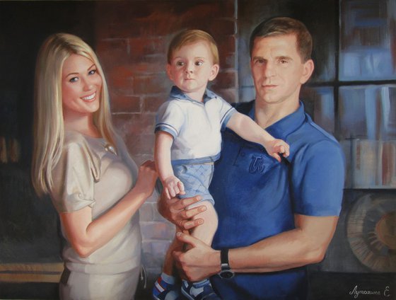 Custom portrait painting from photo - Made to order