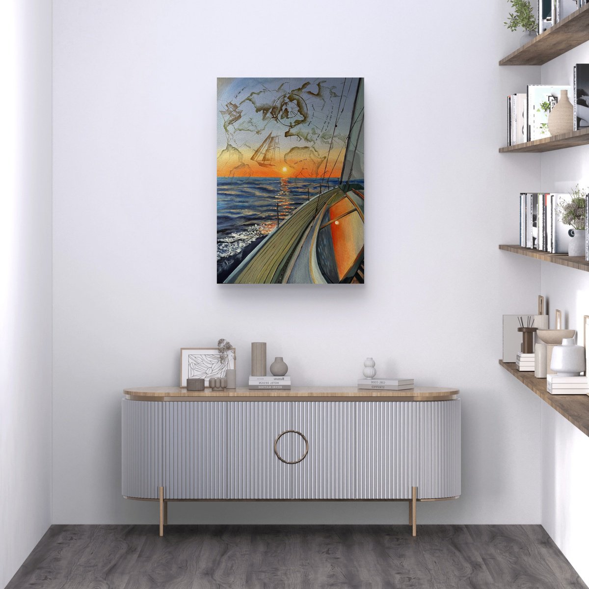 Expressive Oil Painting , Endless Possibilities By Aisylu Burangulova, 20 X 28, Artwork For Sale On Artfinder