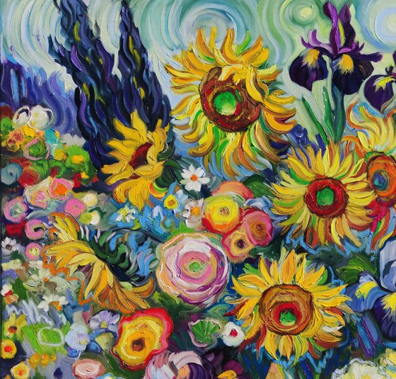 Van Gogh Garden Blooms