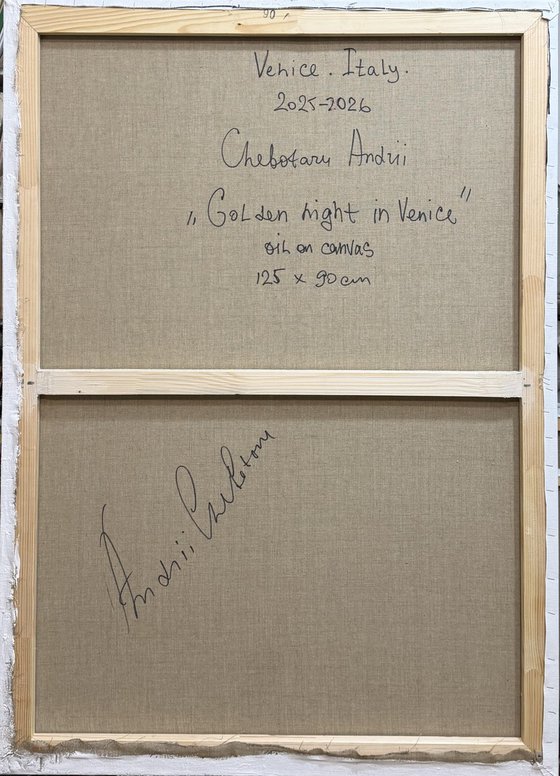 Golden night in Venice