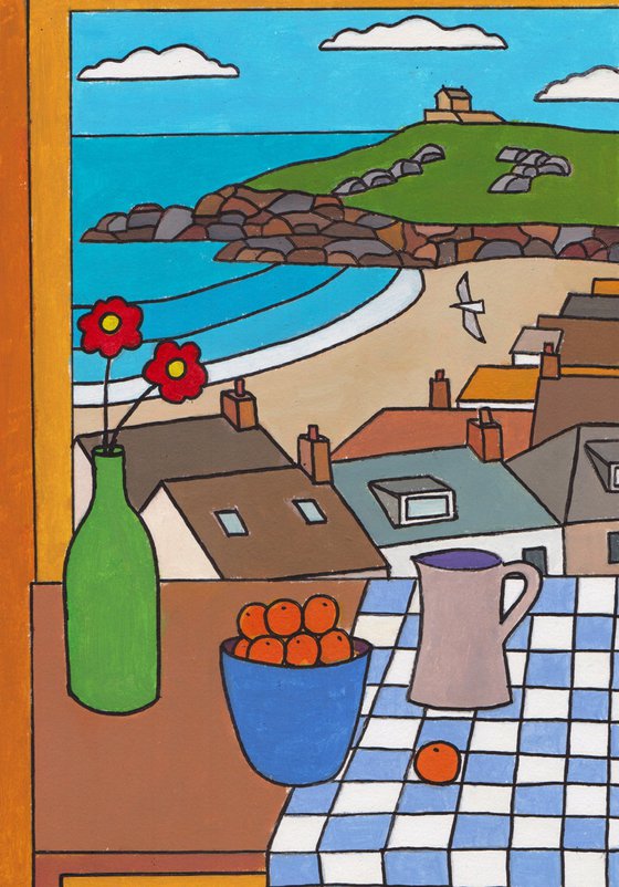 "Window on to The Island, St Ives"