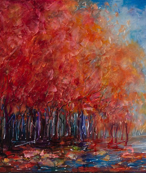 The Journey (PALETTE KNIFE) by Lena Owens at OLena Art