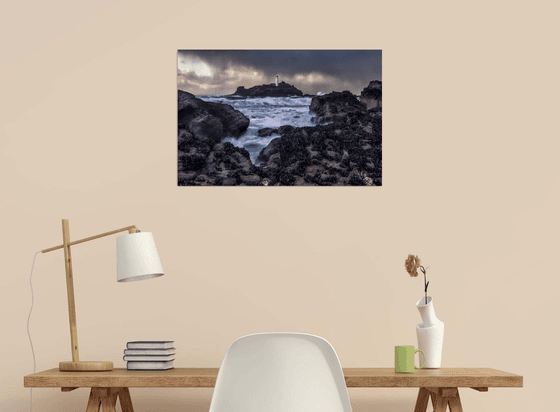 Godrevy over the mussels