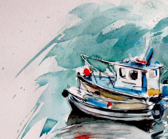 Shore with boats