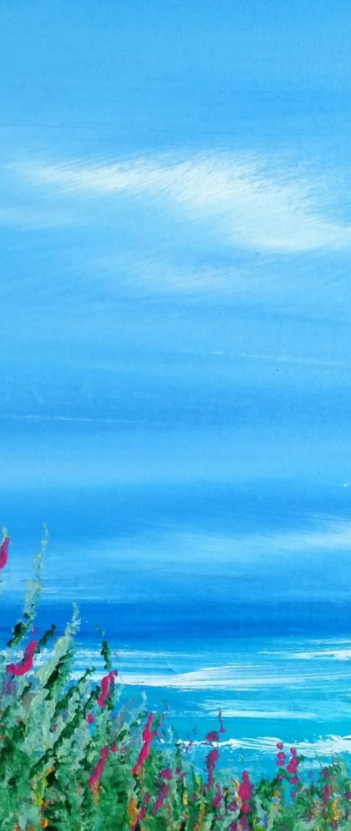Sea Whispers - Great gift for Beach Lovers; Modern Art Office Decor Home Seascape by Mel Graham