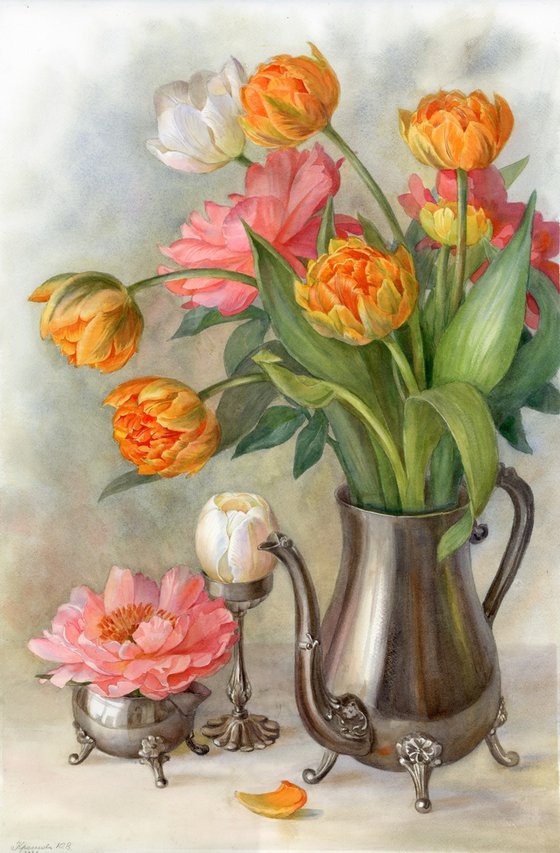 Breakfast with Tulips