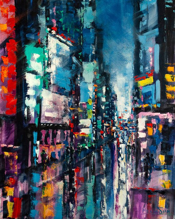 "Evening city" cityscape