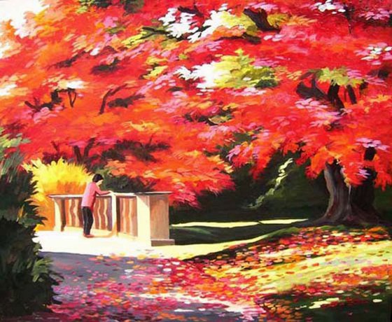 Beauty of Autumn Garden