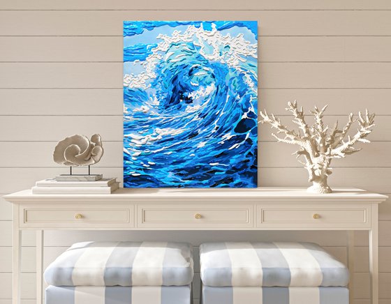 Abstract ocean wave