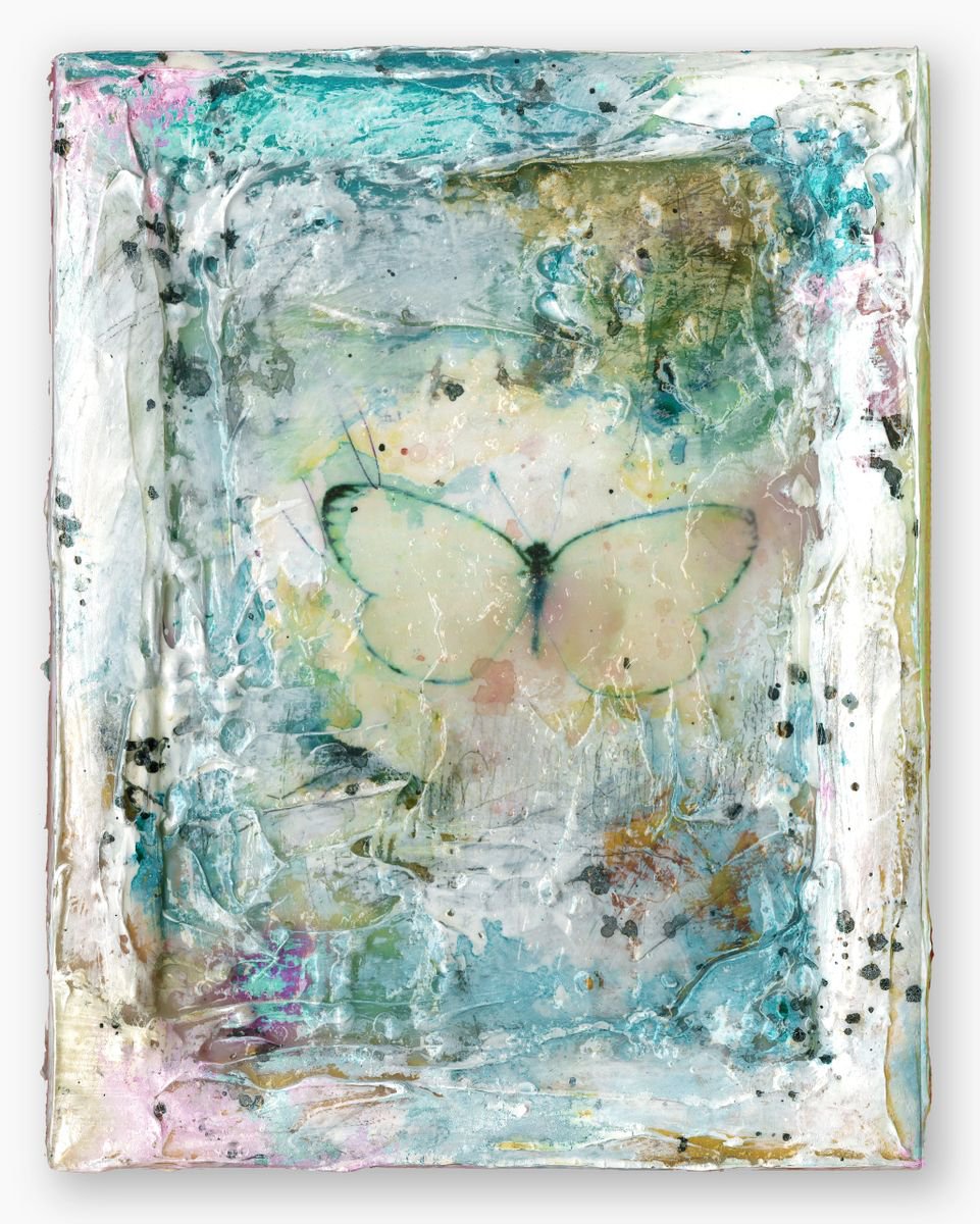 Butterfly Kisses 1 Mixedmedia painting by Kathy Morton Stanion Artfinder