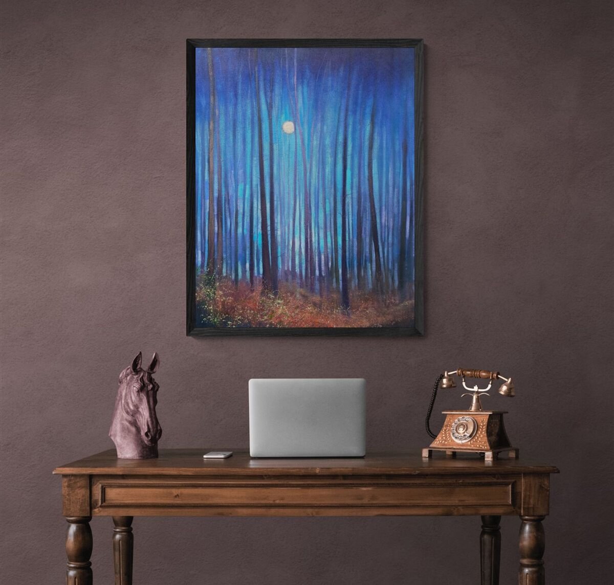 Blue Forrest By Simon Jones, 28 X 36, Artwork For Sale On Artfinder