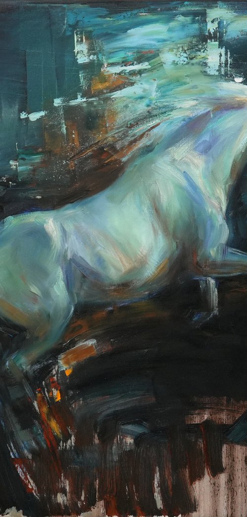 White Phantom Stallion by Serhii Cherniakovskyi