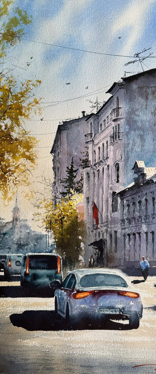 Moscow street by Igor Dubovoy