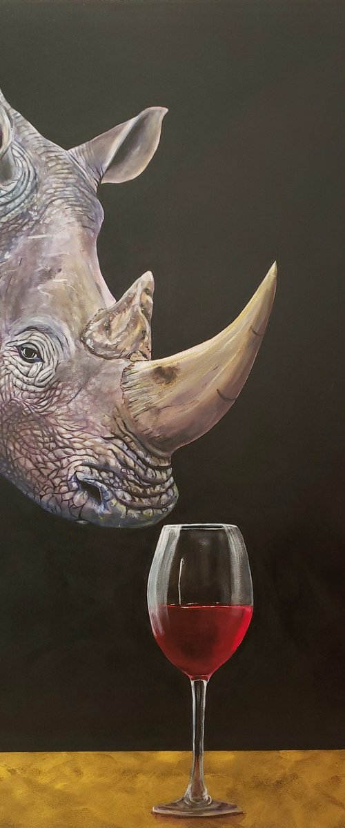 Wineoceros - Party Animals series by Kris Fairchild