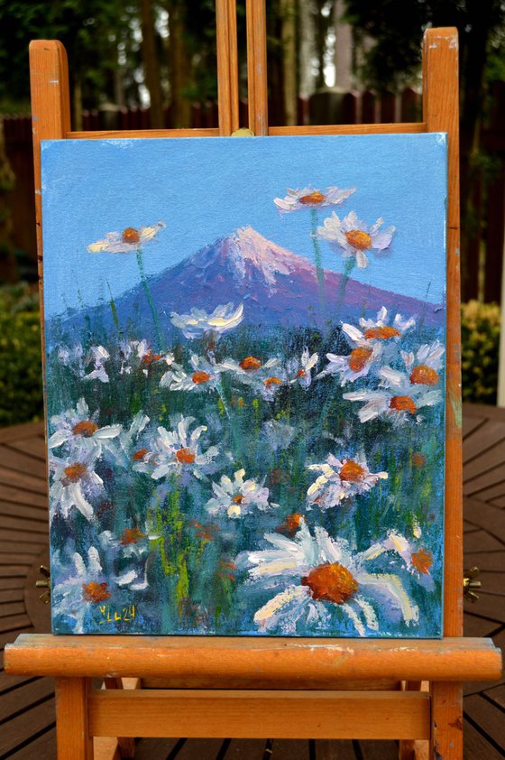 Japanese meadow daisies 30X24