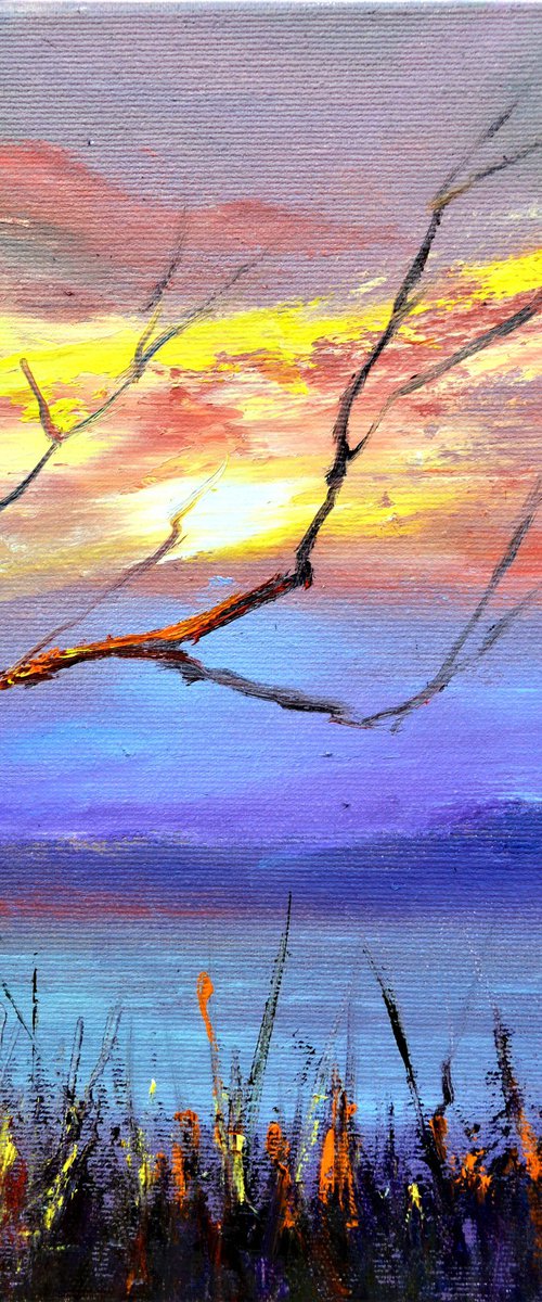 Seeing off the sun by Elena Lukina