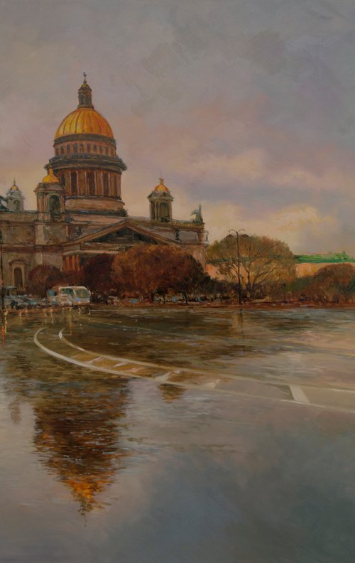 St. Isaac's Cathedral Square by Eduard Panov