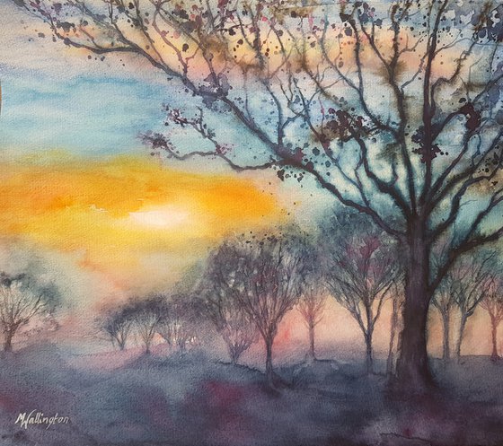 Precious Moments (large watercolour landscape)