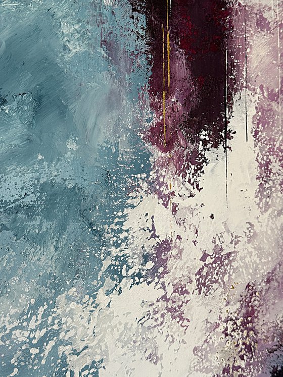 Crimson Light Breaking Through Blue