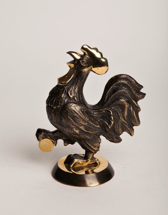 "Rooster" art deco sculpture