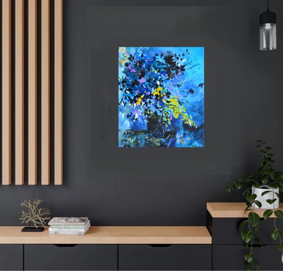 Blue abstract still life 67