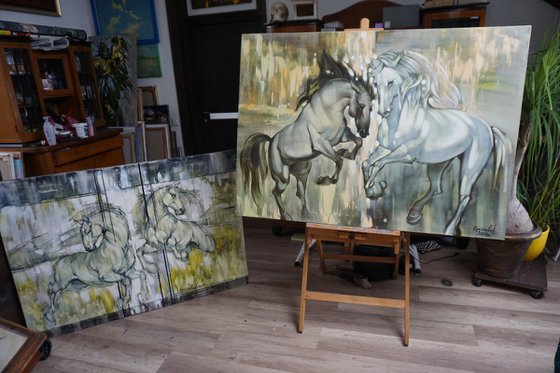 In the rays of the rising sun