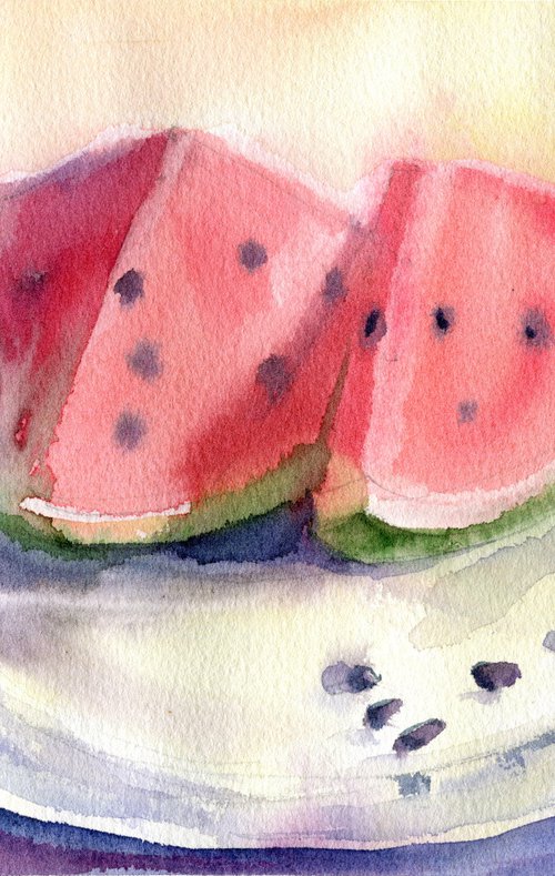 Pieces of watermelon by SVITLANA LAGUTINA