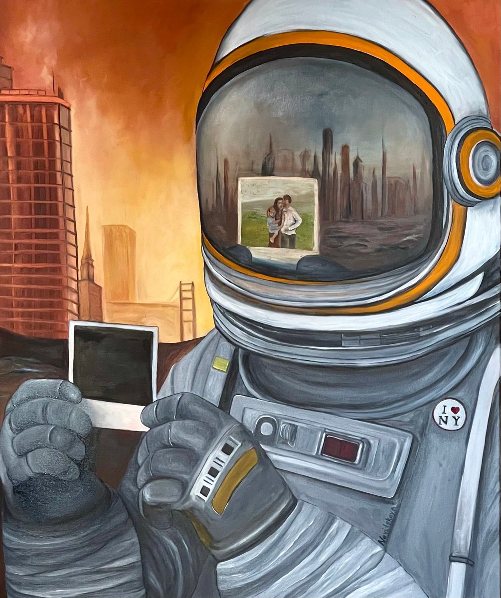 Photorealistic Portrait Oil Painting By Anastasiia Novitskaya, 39 X 47, Last, Original Artwork