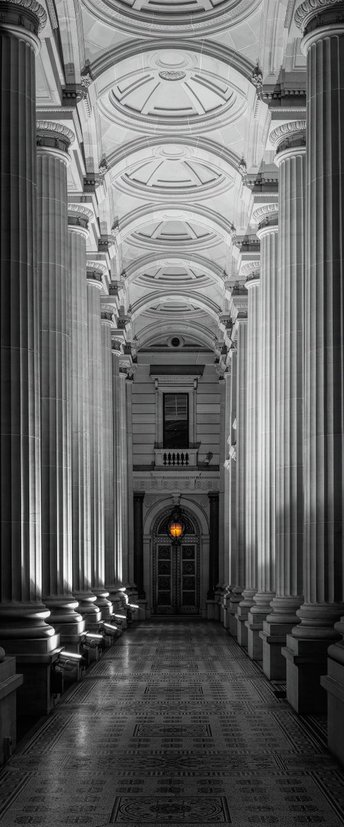 Melbourne Parliament Terrace by Nick Psomiadis