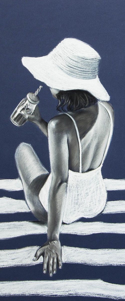 On the white stripe by Inna Medvedeva
