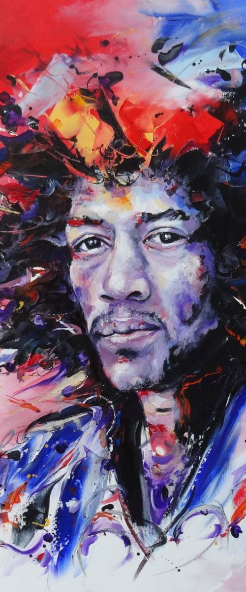 The Many Colours of Jimi by Mel Davies Original Art