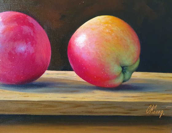 Two Apples. Still Life