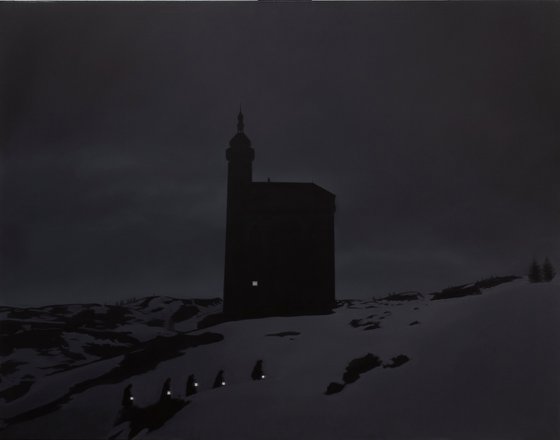 Although it is night