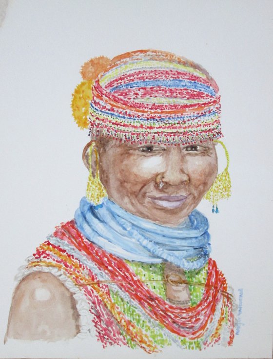 Gorait Tribe in India Girl in native dress