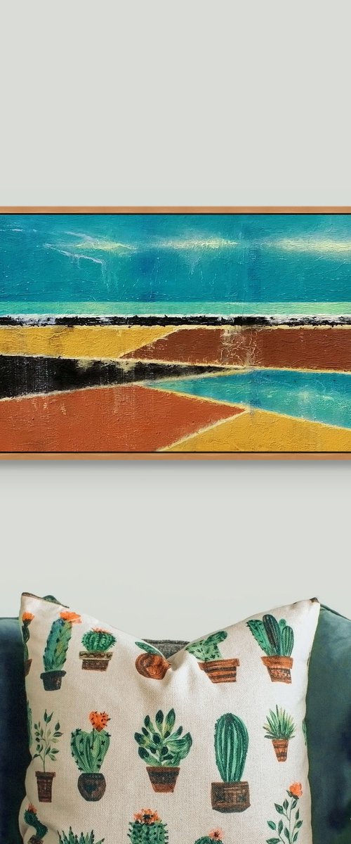 Where Fields Meet the Shore by Evgen Semenyuk
