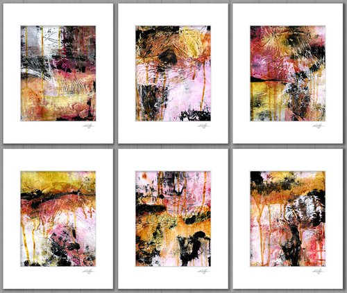 Urban Speak Collection 2 - 6 Abstract Paintings by Kathy Morton Stanion