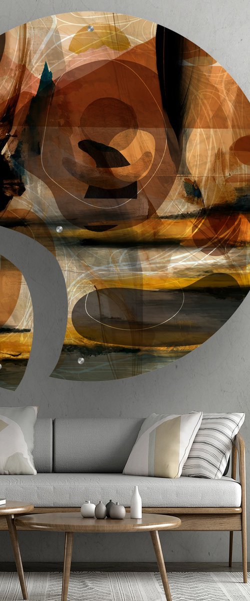 Dust Storm - Diptych by Lynne Godina-Orme