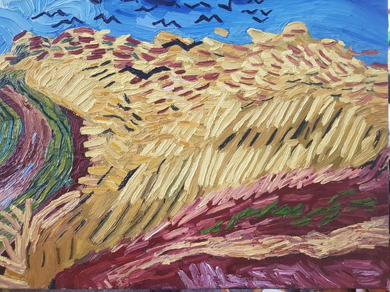 Van Gogh Hommage - Wheatfield with Crows