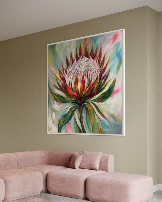 “Flame of Life – King Protea”