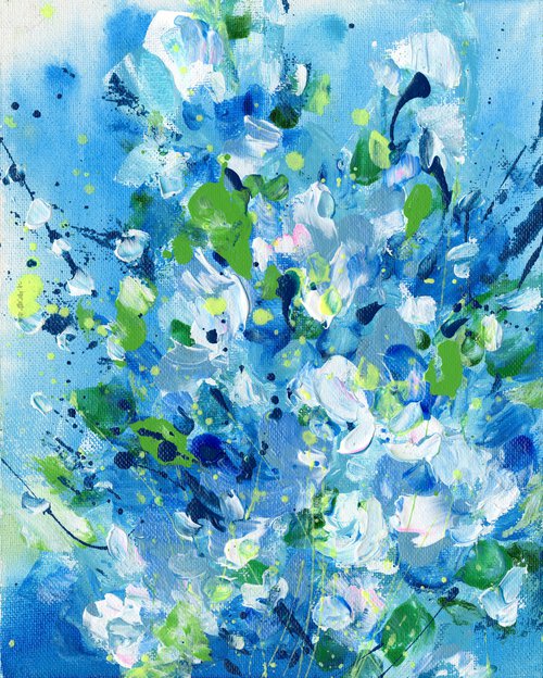 Floral Delight 7 - Floral Painting by Kathy Morton Stanion by Kathy Morton Stanion