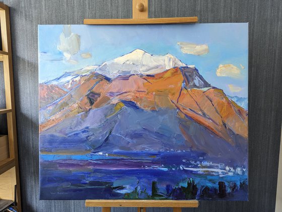 Mountains Switzerland Alp Italy Large Painting