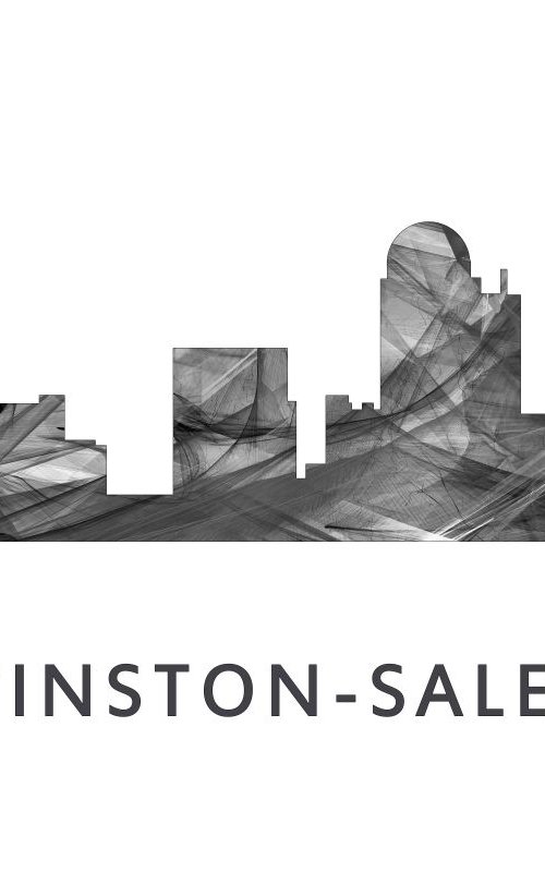 Winston Salem Skyline WB BW by Marlene Watson