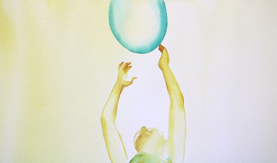 Girl with the Green Balloon