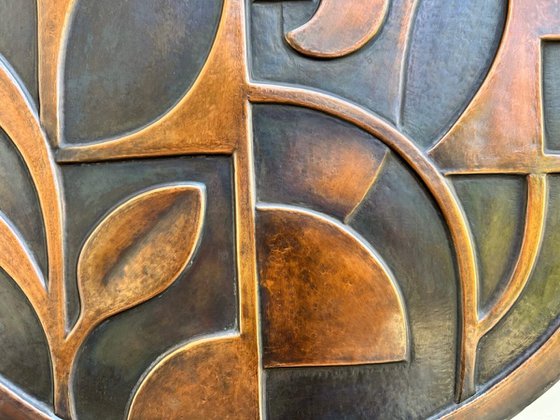 "Echo of Deco" Copper Wall Relief