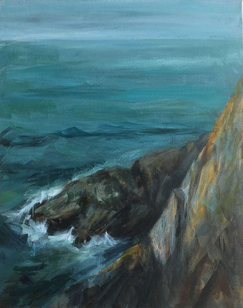 Abersoch Sea by Jan Cavanagh
